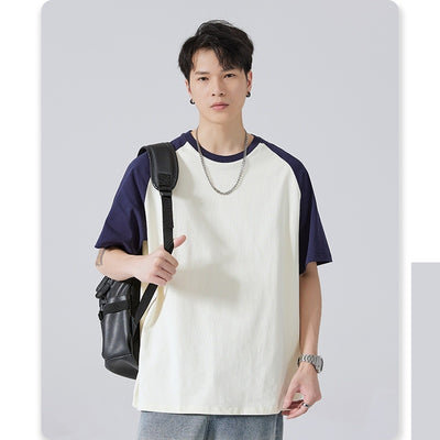 Camiseta Holgada de Algodón con Manga Raglán para Hombre - Image 2