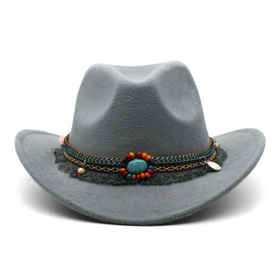 Sombreros Vaquero de Fieltro Enrollado Unisex - Image 19