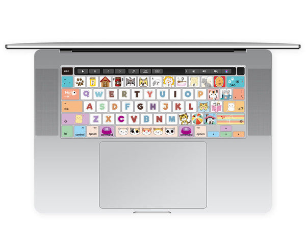 Protector de Teclado Colorido para Laptop - Película Transparente Trendy