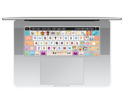 Protector de Teclado Colorido para Laptop - Película Transparente Trendy