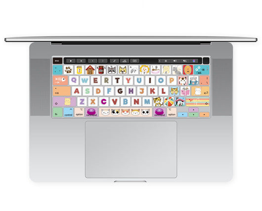 Protector de Teclado Colorido para Laptop - Película Transparente Trendy