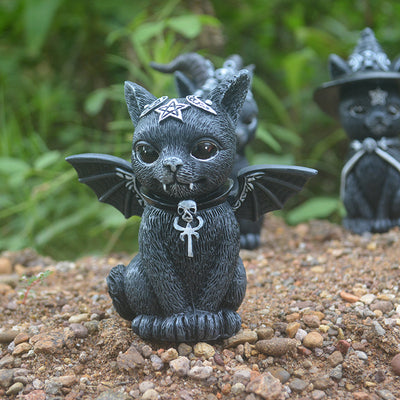 Adornos de Resina Gatos Mágicos Halloween - Artesanía Animal - Image 6