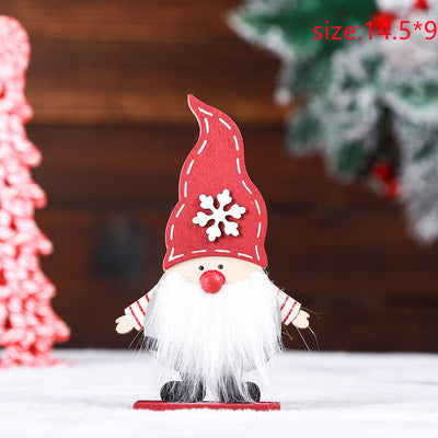 Adornos Navideños de Madera con Celebridades - Caja de Regalos para Adultos Mayores - Image 3