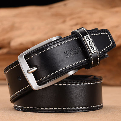 Cinturón de Cuero Genuino para Hombre - Diseño Versátil y Duradero - Image 6