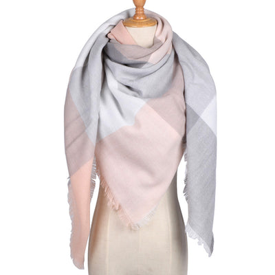 Bufanda Larga con Triángulos para Mujer - Chal Otoño Invierno - Image 60