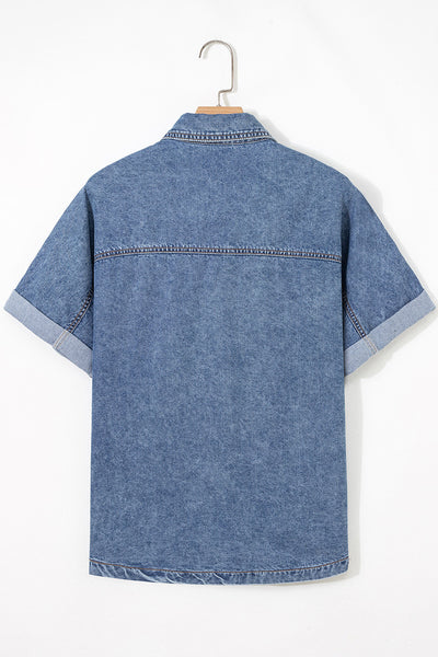 Camisa Casual Multiboton Entallada para Mujer - Image 8