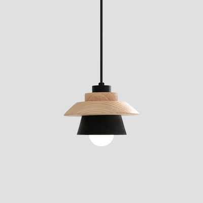 Lámpara Colgante Minimalista de Madera y Aleación Estilo Japonés - Image 27