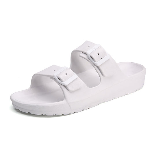 Sandalias y Pantuflas Hombre Talla Grande Blancas para Pareja - Zapatos de Playa - Image 2