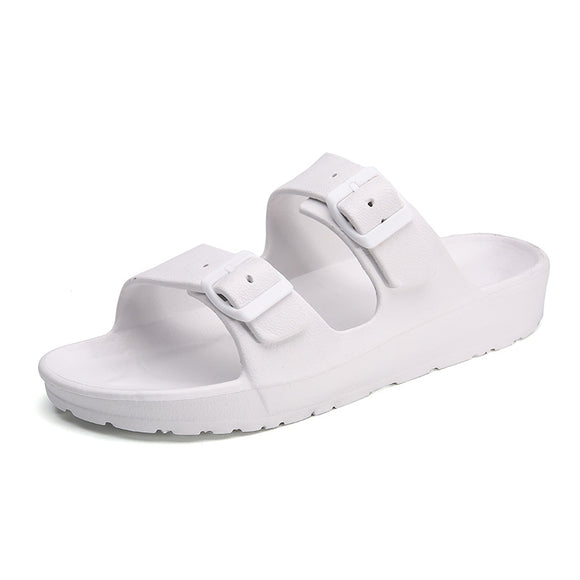 Sandalias y Pantuflas Hombre Talla Grande Blancas para Pareja - Zapatos de Playa