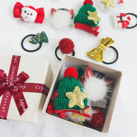 Set de Accesorios para Cabello Infantil - Caja de Regalo Navideña - Image 5