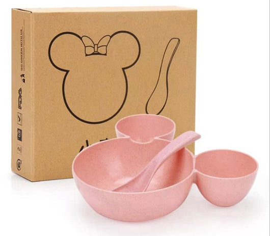 Juego de Comida Infantil Mickey Mouse en Fibra de Trigo - Plato, Cubiertos y Palillos - Image 10