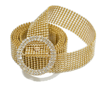 Corsé Femenino con Cinturón Decorativo de Diamantes - Image 19