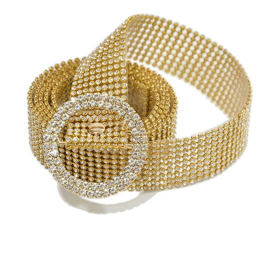 Corsé Femenino con Cinturón Decorativo de Diamantes - Image 19