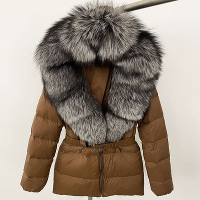 Chaqueta Acolchada Corta Ajustada para Mujer con Forro de Piel - Image 19