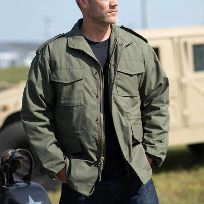 Chaqueta Acolchada Estilo Militar para Hombre - Image 4
