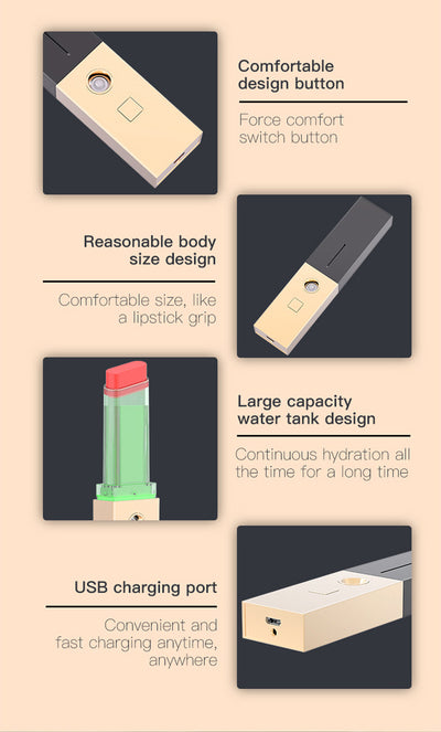 Two sleek black and gold nano spray water replenishing instruments on a dark, reflective surface. - Image 7