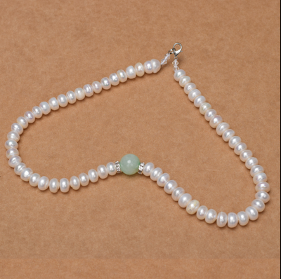 Collar de Perlas Blancas Naturales Voluminosas - Image 3