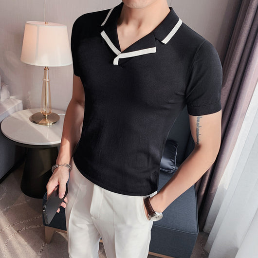 Polo Manga Corta Transpirable - Suéter Tejido Ligero para Hombre - Image 5
