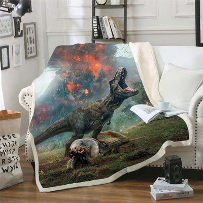 Manta Térmica Estampado Dinosaurio 3D - Suave y Cómoda para Oficina - Image 5