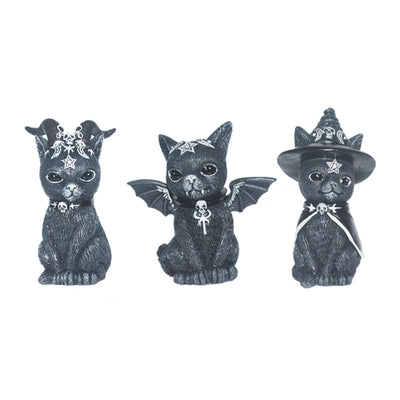 Adornos de Resina Gatos Mágicos Halloween - Artesanía Animal