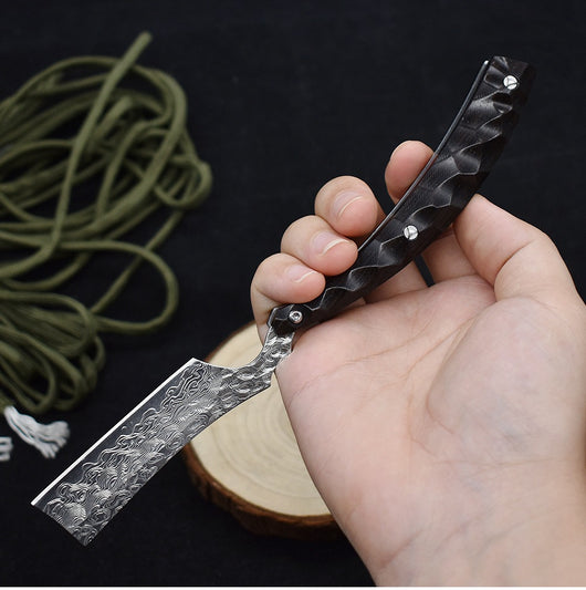 Cuchillo Plegable Damascus para Camping y Aventura Outdoor - Image 3