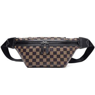 Bolsa Cruzada Cuadriculada para Hombre - Messenger Multiusos con Diseño Moderno - Image 16