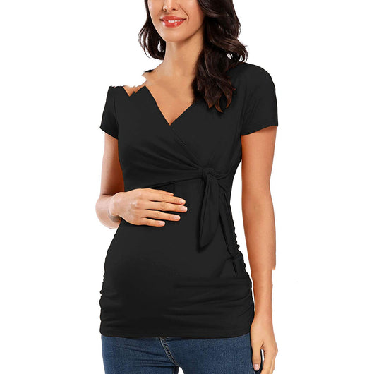 Ropa de Maternidad Fresca de Manga Corta