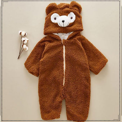 Pijama Enterizo de Terciopelo para Bebé - Comodidad Suave para el Hogar - Image 3