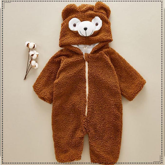Pijama Enterizo de Terciopelo para Bebé - Comodidad Suave para el Hogar - Image 3