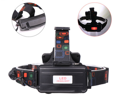 Linterna Frontal LED COB T6 de 3 Lámparas - Visión Ultra Clara - Image 3