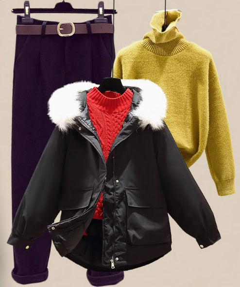 Conjunto de Sudadera Acolchada de Algodón para Mujer - Image 19