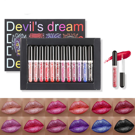 Set de 12 Labiales Líquidos Halloween - Brillo Diamante Larga Duración - Image 2