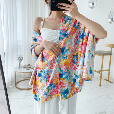 Bufanda Étnica Larga Estilo Coreano para Verano y Otoño - Image 29
