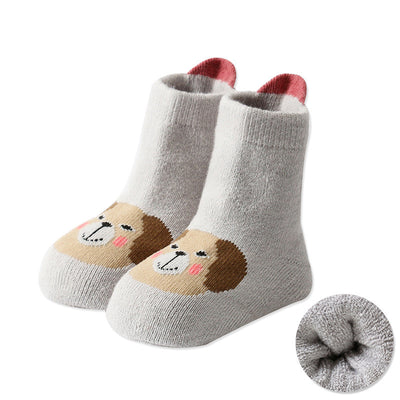 Calcetines Térmicos Infantiles con Diseño de Dibujos Animados y Talón Reforzado - Image 2