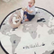 Tapete de Juego Mapa Mundi con Diseño Infantil Divertido para Bebé