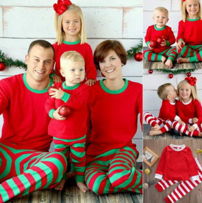 Pijamas Navideños a Rayas para Toda la Familia - Image 4