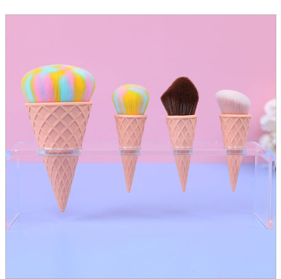 Brocha de Maquillaje de Fibra Suave Diseño Helado