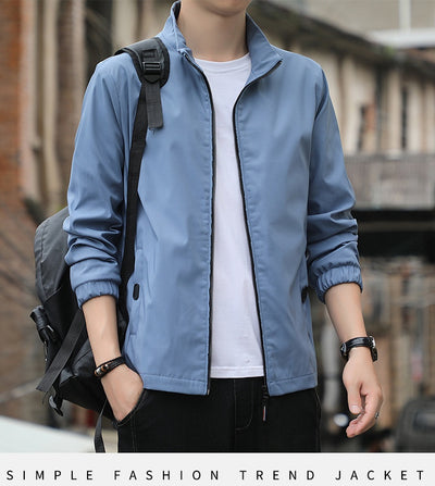 Chaqueta Cuello de Pie Clásica para Hombre - Image 7
