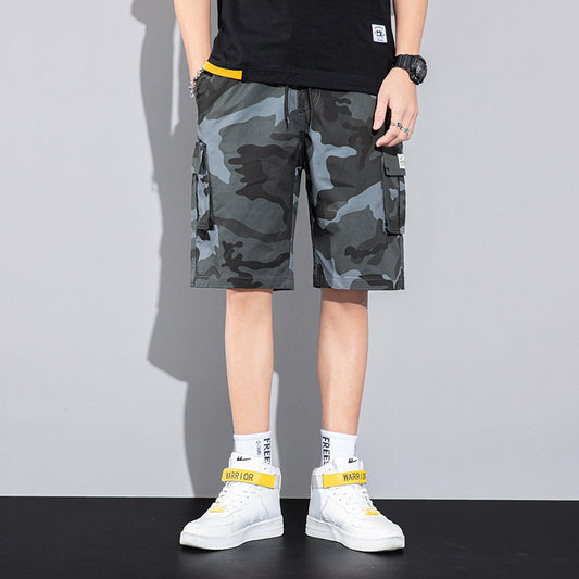 Pantalones Cortos Overol Hombre Estilo Verano - Diseño Suelto Trendy