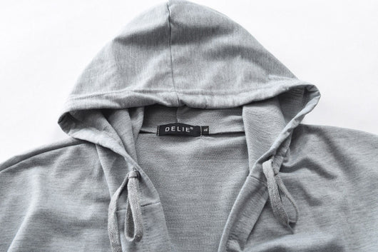 Suéter Cardigan Hoodie Coreano de Largo Medio para Hombre - Image 11