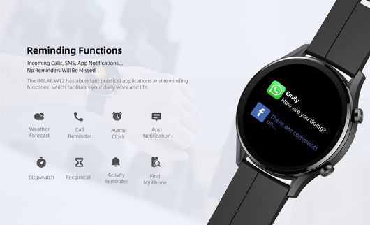 Reloj Inteligente IMILAB W12 - Smartwatch Deportivo con Monitor de Frecuencia Cardíaca y GPS - Image 26