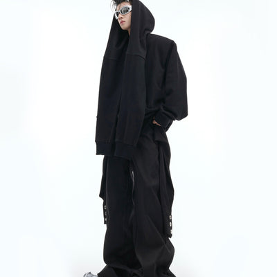 Cardigan Acolchado Oversized con Capucha y Efecto Dos Piezas - Image 10