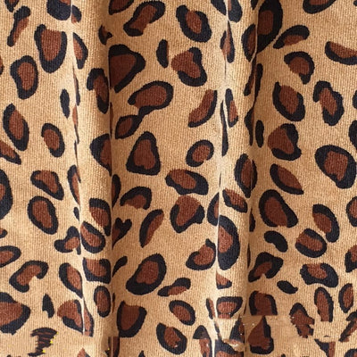 Conjunto de Moda Leopardo: Falda A-line, Blusa y Abrigo para Mujer