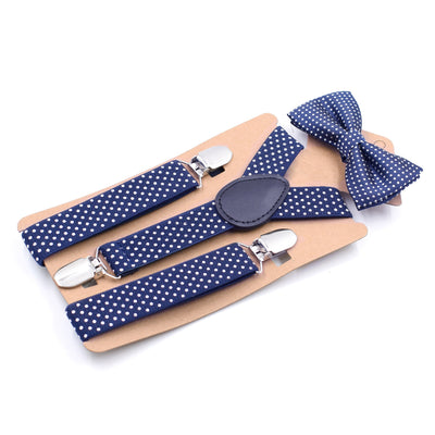 Conjunto de Corbatín Y de Tres Clips para Niños con Tirantes Ajustables - Image 17
