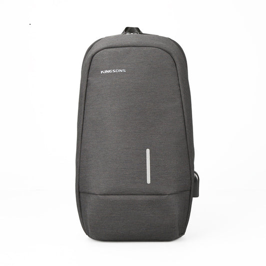Bolsa Mensajero para Hombre con Carga USB Estilo Coreano