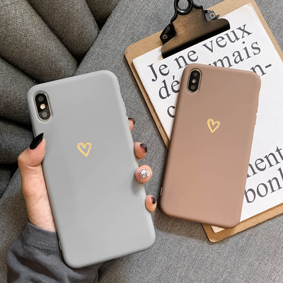 Funda Protectora de Silicona Suave - Diseño Minimalista Love - Image 13
