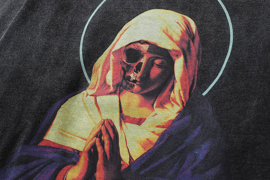 Playera Estampada de Manga Larga con Diseño Religioso para Hombre - Image 10