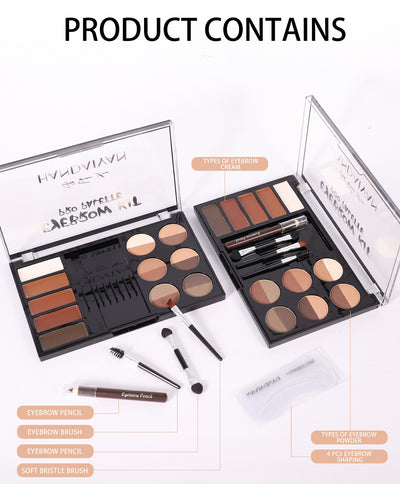 Kit Completo de Cejas: Polvo, Crema y Lápiz Resistente al Agua - Image 12