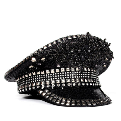 Gorra Plana Azul Marino Elegante con Visera Estructurada - Image 10