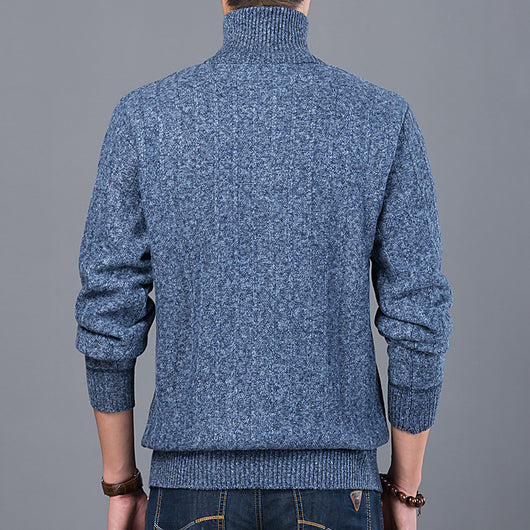 Suéter Cuello Alto Manga Larga Acolchado para Hombre - Image 2